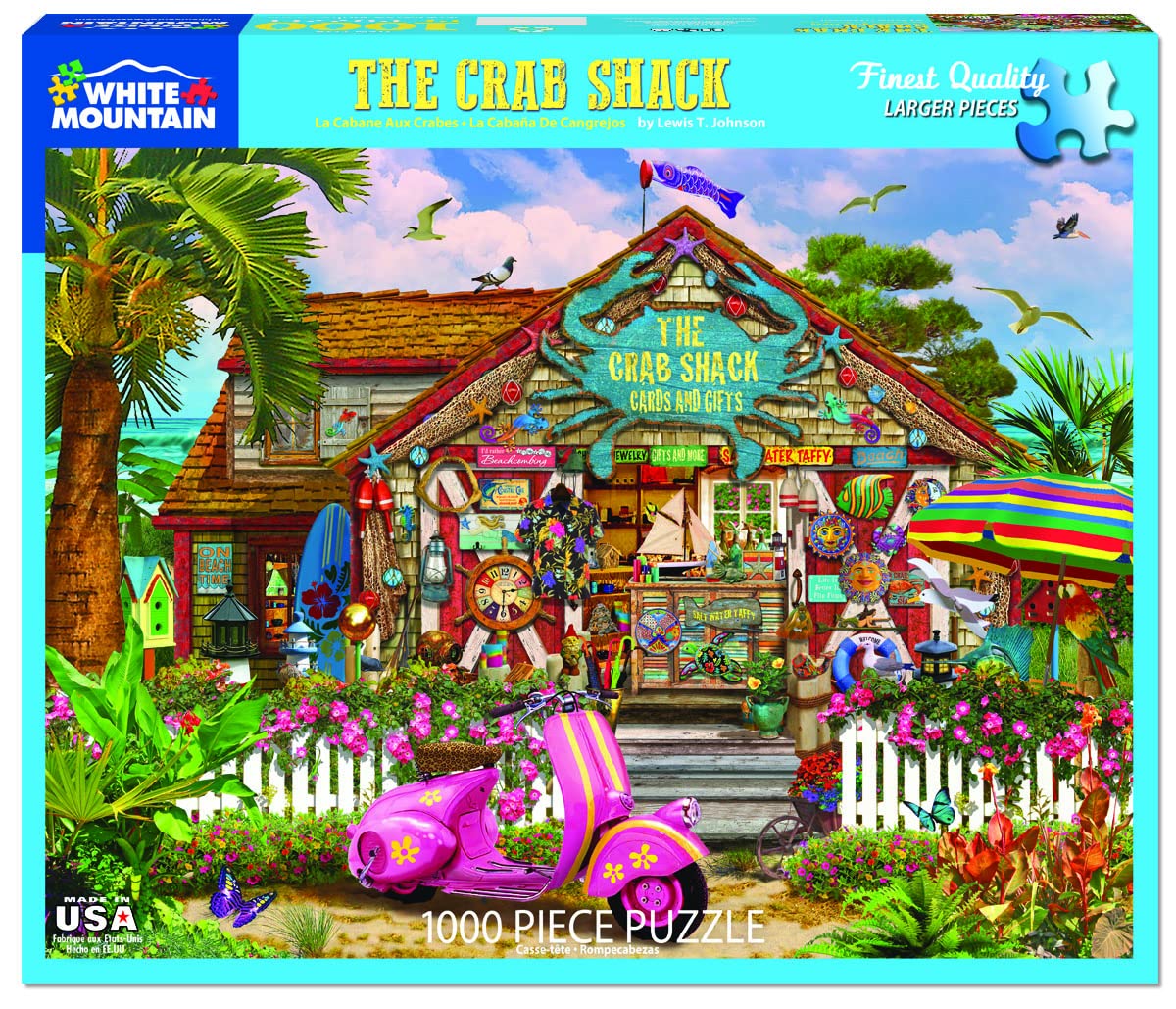 Amazon.com: White Mountain Puzzles The Crab Shack, 1000 Piece